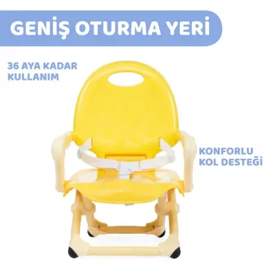 Chicco Pocket Snack Portatif Mama Sandalyesi Saffron (1)