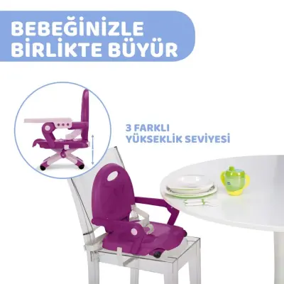 Chicco Pocket Snack Portatif Mama Sandalyesi Violetta - 5
