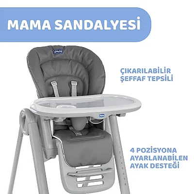 Chicco Polly Magic Relax Mama Sandalyesi Light Grey - 2