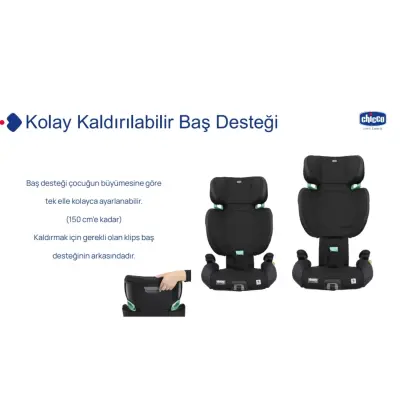 Chicco Quizy I-Size Oto Koltuğu 15-36 Kg Black (1)