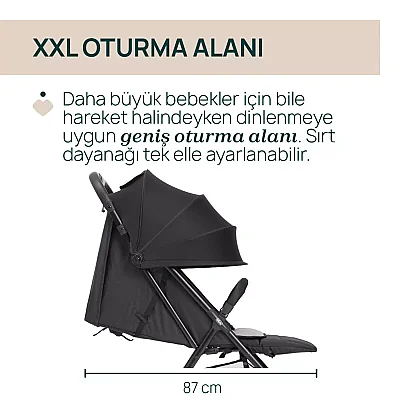 Chicco Taormina Kabin Bebek Arabası Charcoal - 3