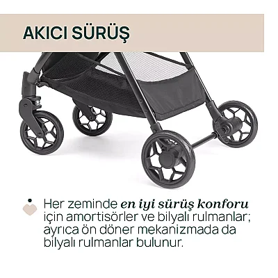 Chicco Taormina Kabin Bebek Arabası Charcoal - 6