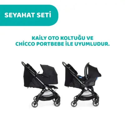 Chicco We Bebek Arabası Black - 10