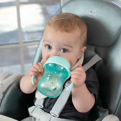 Chicco Yarı Yumuşak Uçlu Alıştırma Bardağı 6+ Ay Erkek Yeni - 6