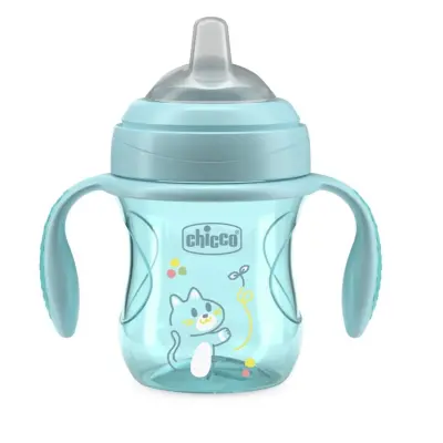 Chicco Yumuşak Uçlu Geçiş Bardağı 4+ Ay Erkek Yeni