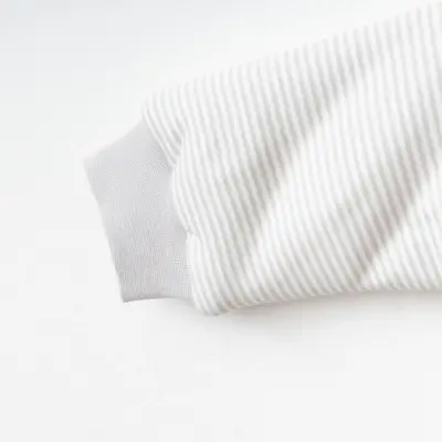 Ciccim Baby Fermuarlı Uzun Kollu Kışlık Bebek Çocuk Uyku Tulumu Çizgili Gri 2,5 Tog - 4