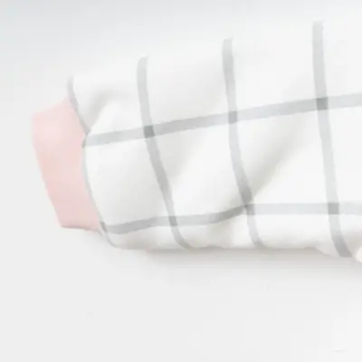 Ciccim Baby Fermuarlı Uzun Kollu Kışlık Bebek Çocuk Uyku Tulumu Ekose Gri 2,5 Tog (1)