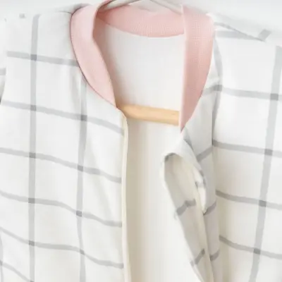 Ciccim Baby Fermuarlı Uzun Kollu Kışlık Bebek Çocuk Uyku Tulumu Ekose Gri 2,5 Tog - 16