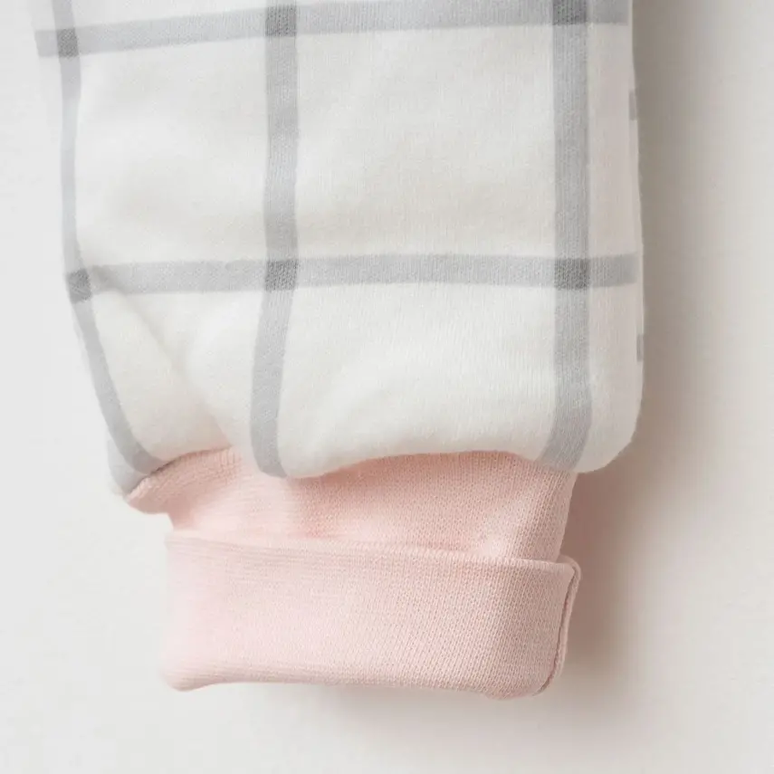 Ciccim Baby Fermuarlı Uzun Kollu Kışlık Bebek Çocuk Uyku Tulumu Ekose Gri 2,5 Tog - 19