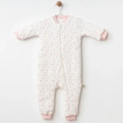 Ciccim Baby Fermuarlı Uzun Kollu Kışlık Bebek Çocuk Uyku Tulumu Kanaviçe Pembe 2,5 Tog - 13