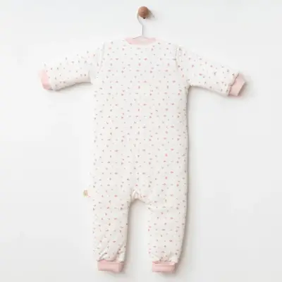 Ciccim Baby Fermuarlı Uzun Kollu Kışlık Bebek Çocuk Uyku Tulumu Kanaviçe Pembe 2,5 Tog (1)