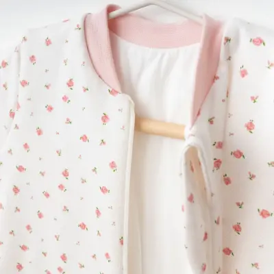 Ciccim Baby Fermuarlı Uzun Kollu Kışlık Bebek Çocuk Uyku Tulumu Kanaviçe Pembe 2,5 Tog - 11