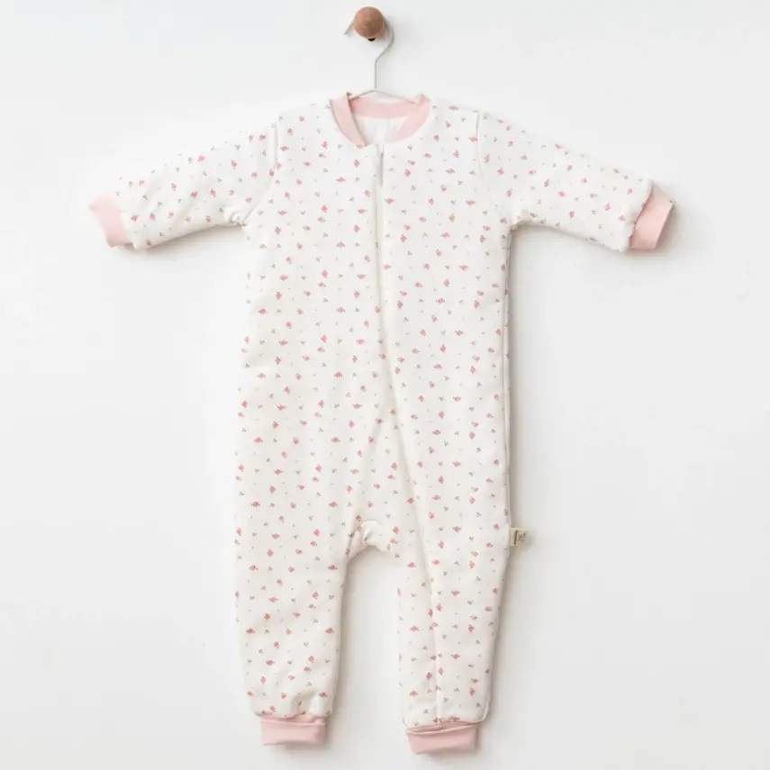 Ciccim Baby Fermuarlı Uzun Kollu Kışlık Bebek Çocuk Uyku Tulumu Kanaviçe Pembe 2,5 Tog - 25