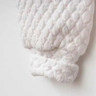 Ciccim Baby Fermuarlı Uzun Kollu Kışlık Bebek Çocuk Uyku Tulumu Kapitone Ekru 2,5 Tog - 3