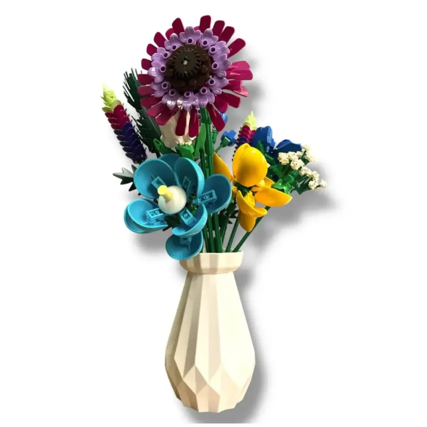 Çiçek Lego Çiçek Yapım Seti 528 Parça  - 1