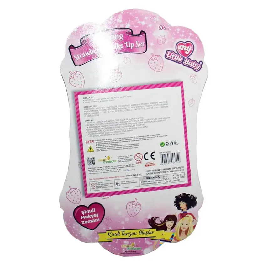 Çilek Kartela Tekli Makyaj Seti - 2