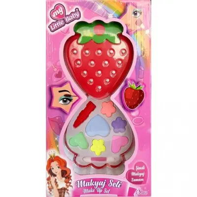 Çilek Kutulu Makyaj Seti Tekli