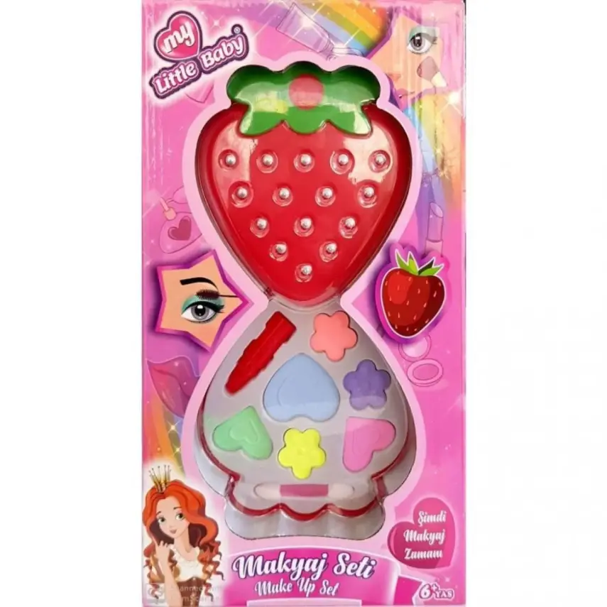 Çilek Kutulu Makyaj Seti Tekli - 1