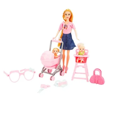 Cindy Pusetli ve Mama Sandalyeli Oyun Seti (1)