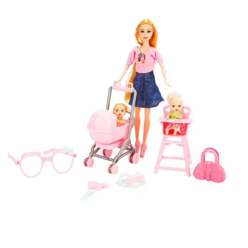 Cindy Pusetli ve Mama Sandalyeli Oyun Seti - 2