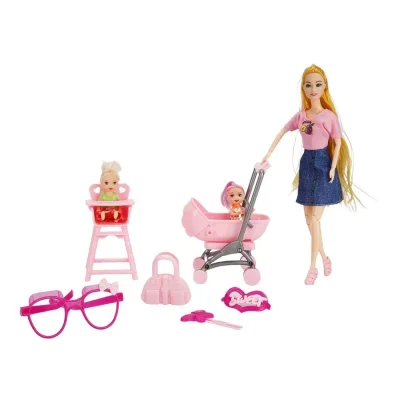 Cindy Pusetli ve Mama Sandalyeli Oyun Seti - 3