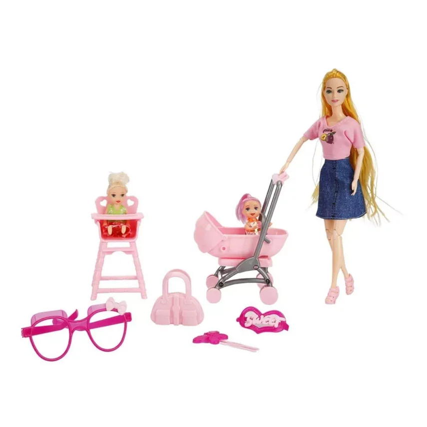 Cindy Pusetli ve Mama Sandalyeli Oyun Seti - 3