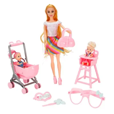 Cindy Pusetli ve Mama Sandalyeli Oyun Seti - 5