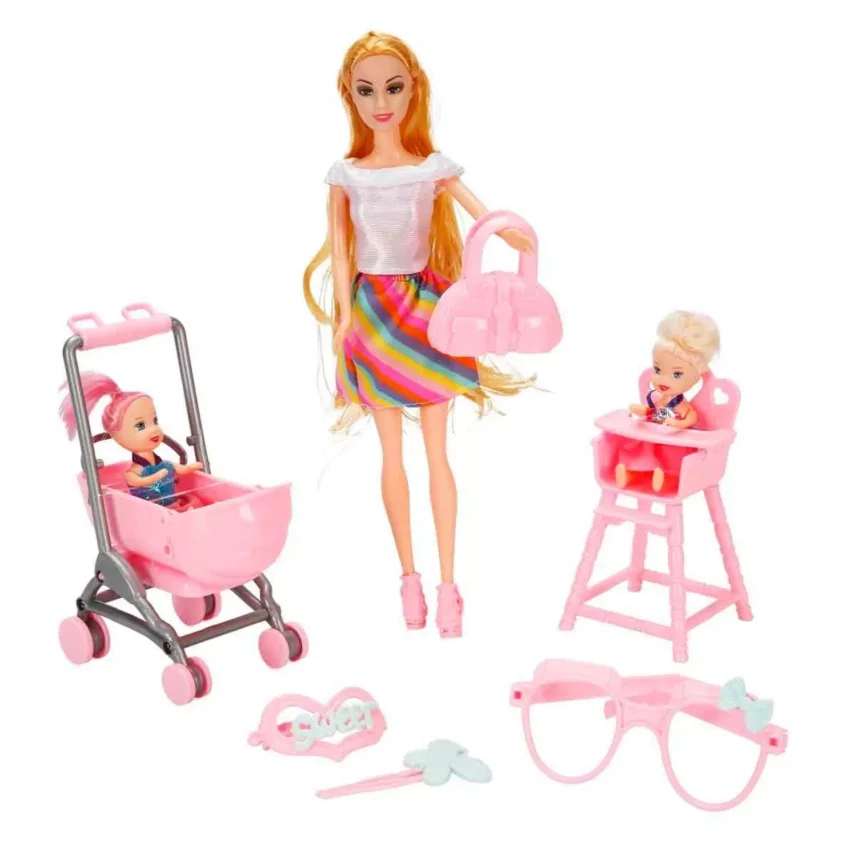 Cindy Pusetli ve Mama Sandalyeli Oyun Seti - 5