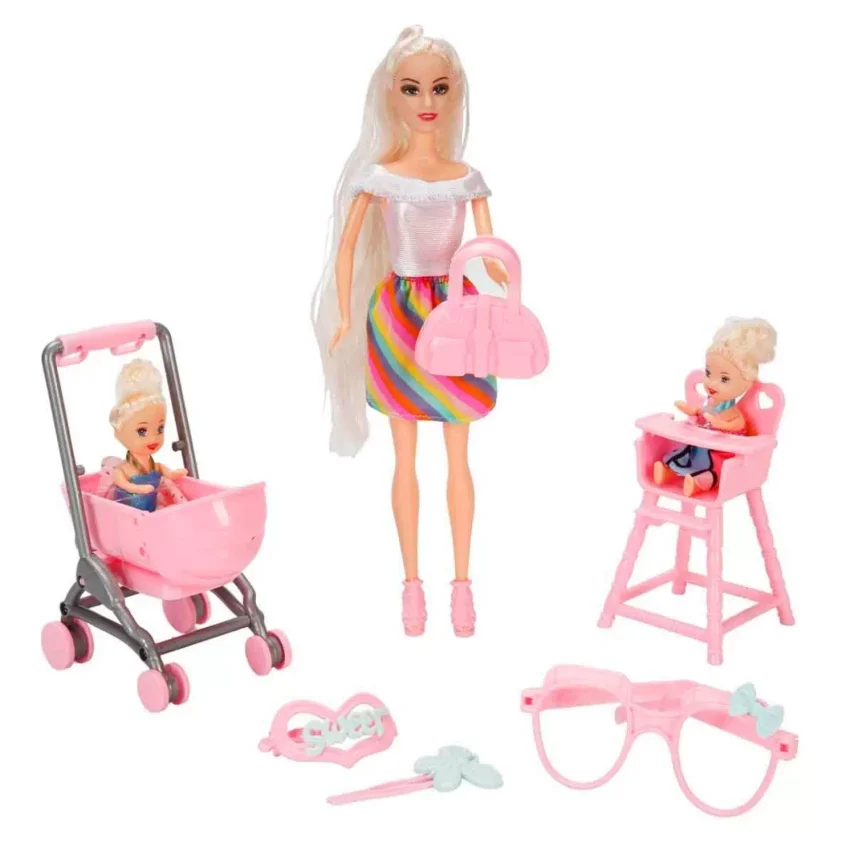 Cindy Pusetli ve Mama Sandalyeli Oyun Seti - 7