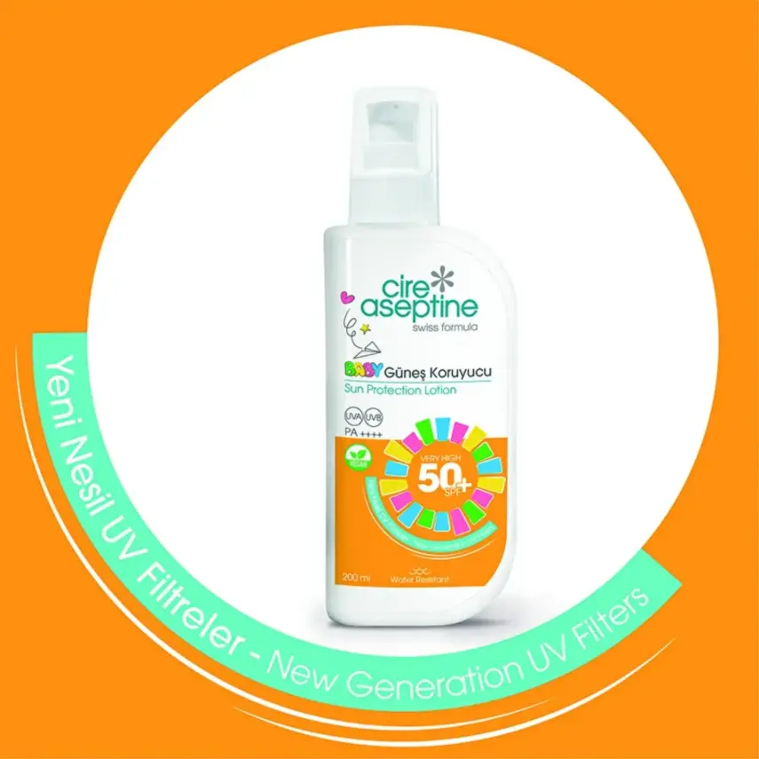 Cire Aseptine Bebek Güneş Koruyucu 50 SPF 200 ml Yeni Nesil Filtre - 2