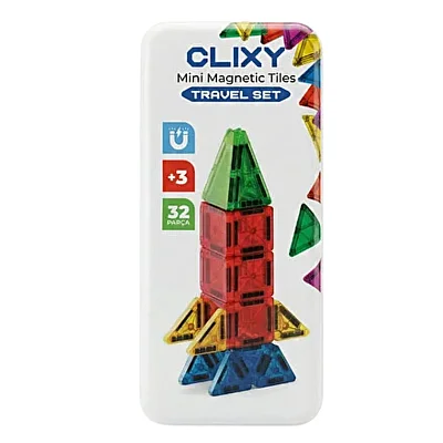 Clixy Advance Pack Mini Manyetik Bloklar Travel Set 32 Parça