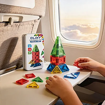 Clixy Advance Pack Mini Manyetik Bloklar Travel Set 32 Parça - 6