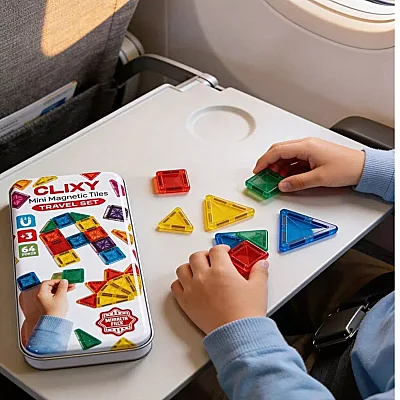 Clixy Advance Pack Mini Manyetik Bloklar Travel Set 64 Parça - 5