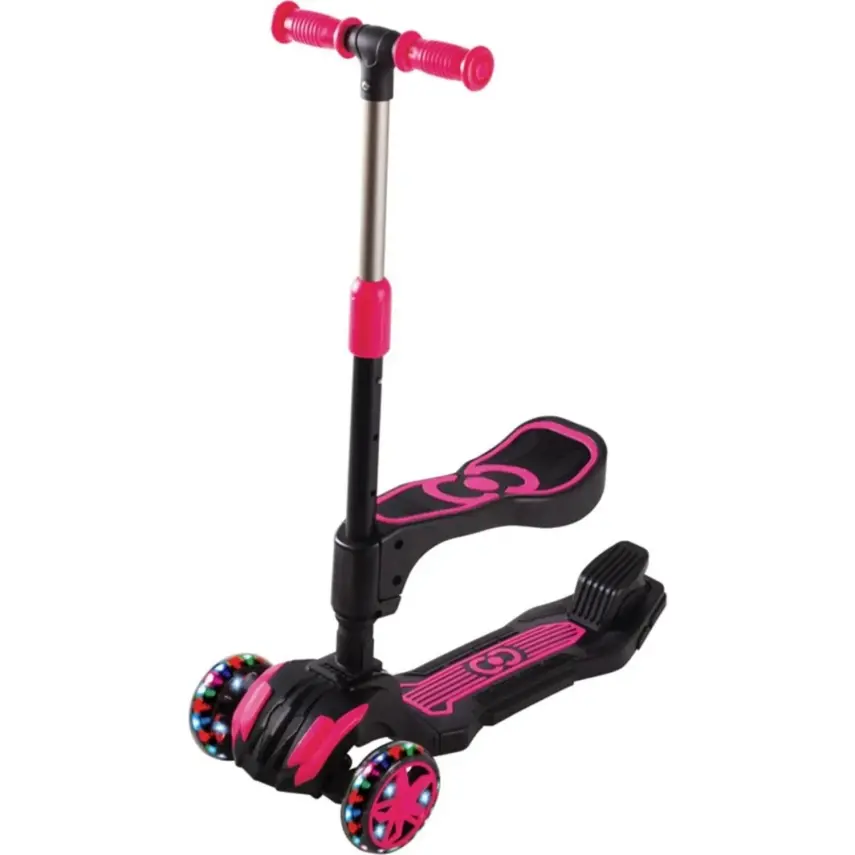 Cool Wheels Combo Oturaklı Scooter Pembe - 1