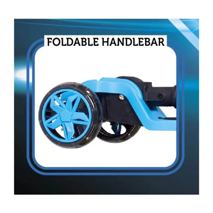 Cool Wheels Tulpar Işıklı Katlanır Scooter Mavi - 3