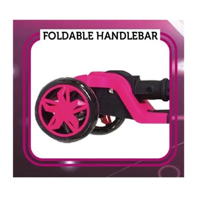 Cool Wheels Tulpar Işıklı Katlanır Scooter Pembe - 3