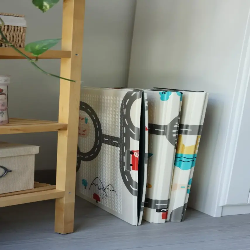 Coolmats Araba Yarışı Katlanabilir Oyun Matı 200x130x1 cm - 6