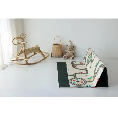 Coolmats Araba Yarışı Katlanabilir Oyun Matı 200x130x1 cm - 7