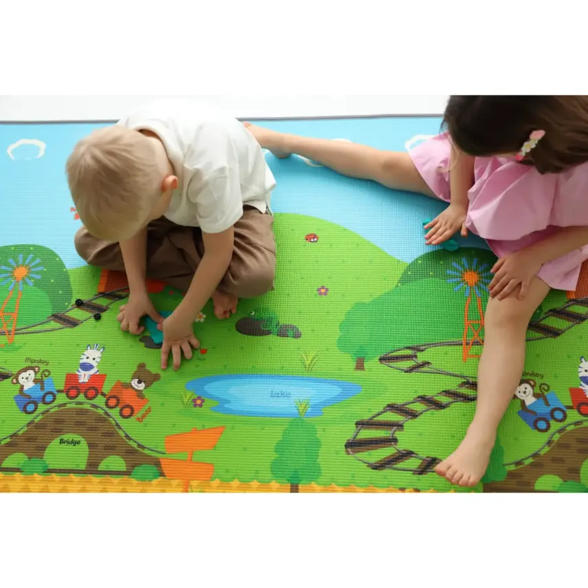 Coolmats Çift Taraflı Su Geçirmez Yalıtımlı Oyun Matı 140x200x1 - 11