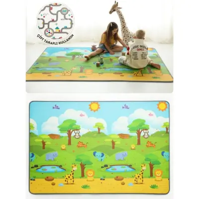 Coolmats Çift Taraflı Su Geçirmez Yalıtımlı Oyun Matı 140x200x1 - 13