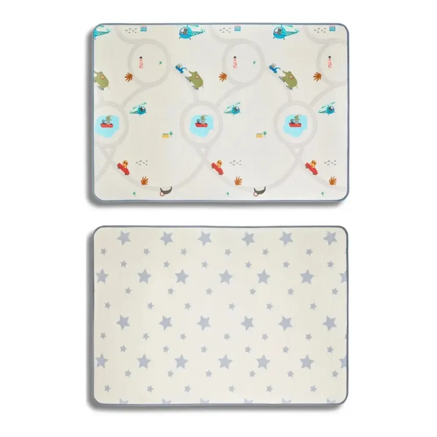 Coolmats Eğlenceli Gezi -Yıldızlar Oyun Halısı 140x100x1 - 1