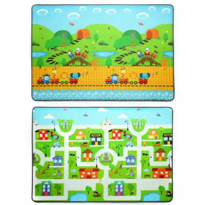  Coolmats Lokomotiv & Kasaba Çift Taraflı Oyun Matı 