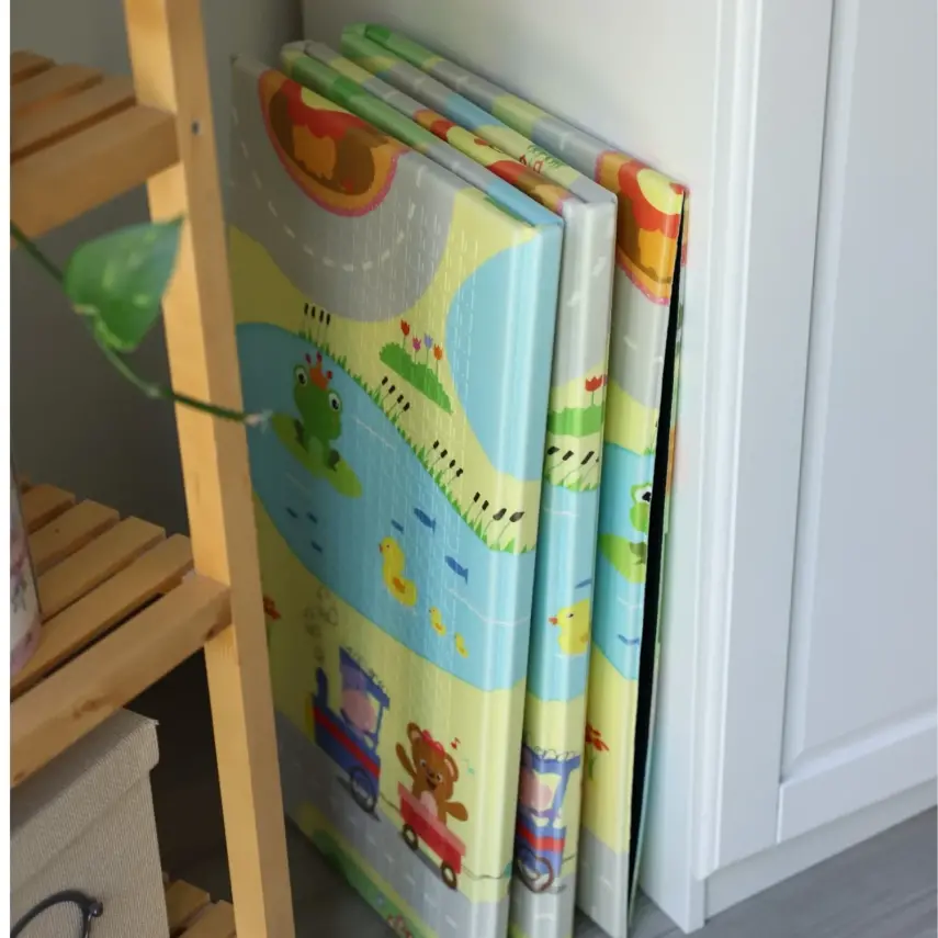 Coolmats Yeşil Parkur Katlanabilir Oyun Matı 200x130x1 cm - 6