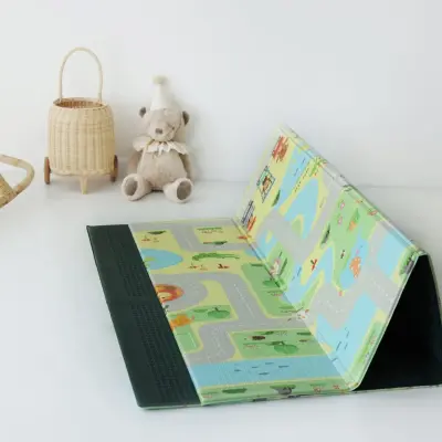 Coolmats Yeşil Parkur Katlanabilir Oyun Matı 200x130x1 cm - 5