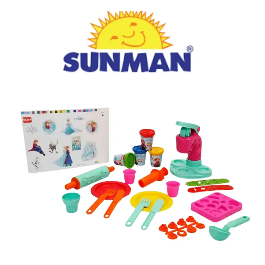 Crafy Frozen Dondurma Fabrikası Oyun Hamuru Seti 200 g 29 Parça - 1
