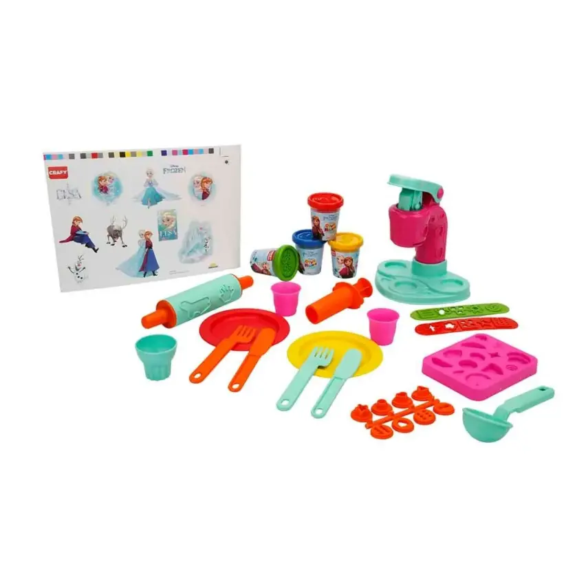 Crafy Frozen Dondurma Fabrikası Oyun Hamuru Seti 200 g 29 Parça - 2