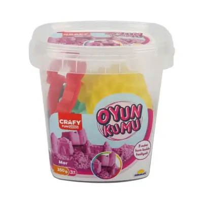 Crafy Oyun Kumu Seti Mor 350 gr - 4