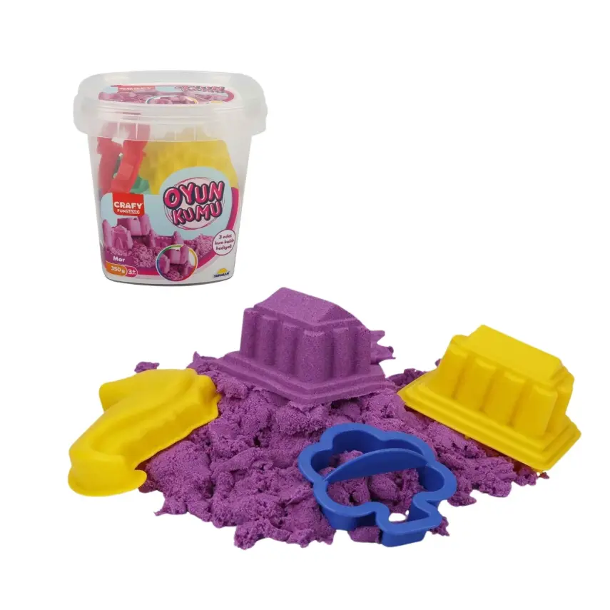 Crafy Oyun Kumu Seti Mor 350 gr - 1