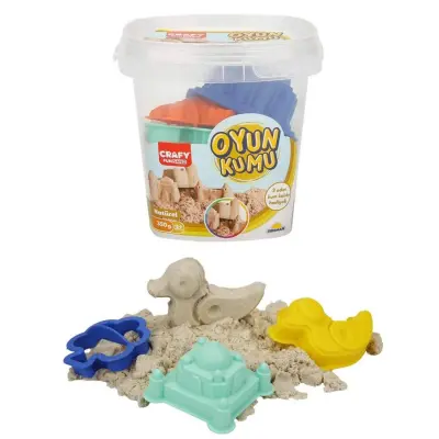 Crafy Oyun Kumu Seti Naturel 350 g (1)