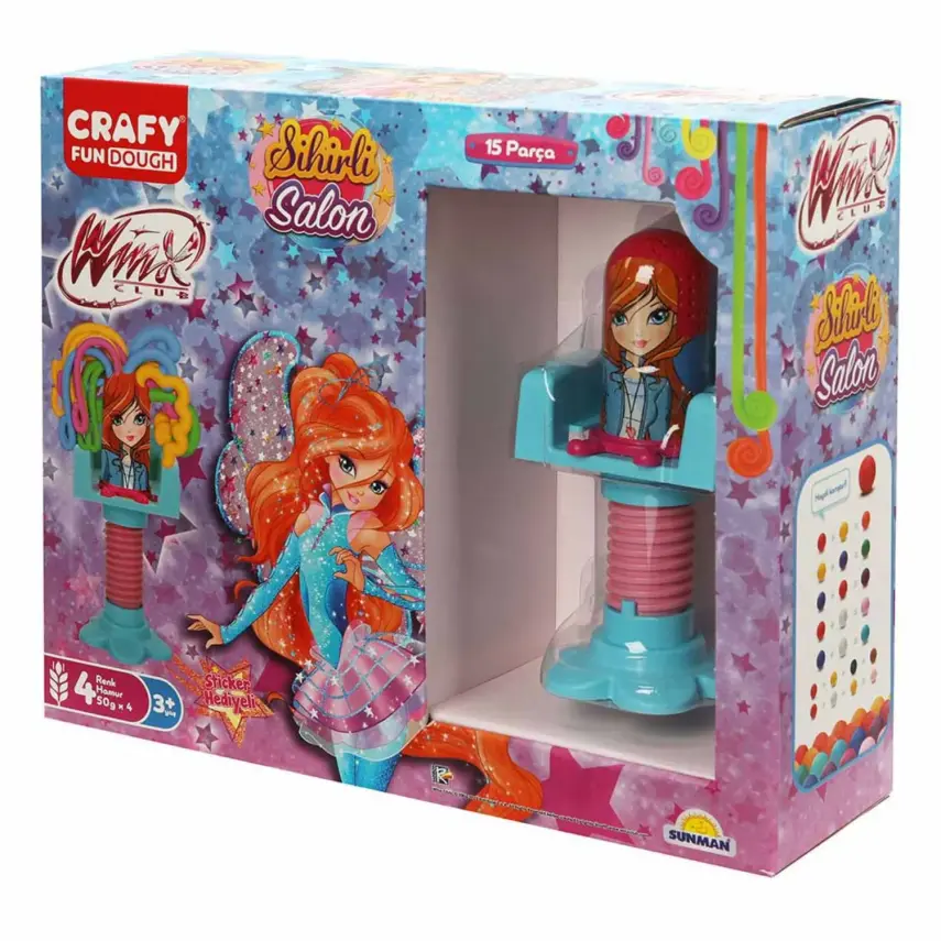 Crafy Winx Sihirli Salon Oyun Hamur Seti 15 Parça - 2